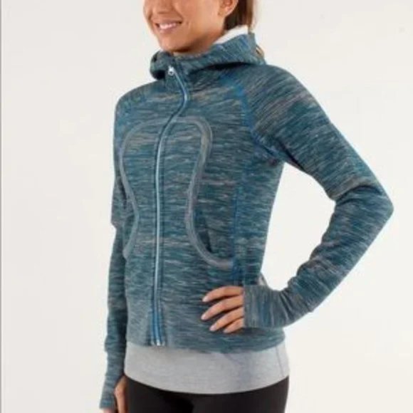 Lululemon Blue stripes Scuba Hoodie Wee are from Space Size 8 - Picture 9 of 10